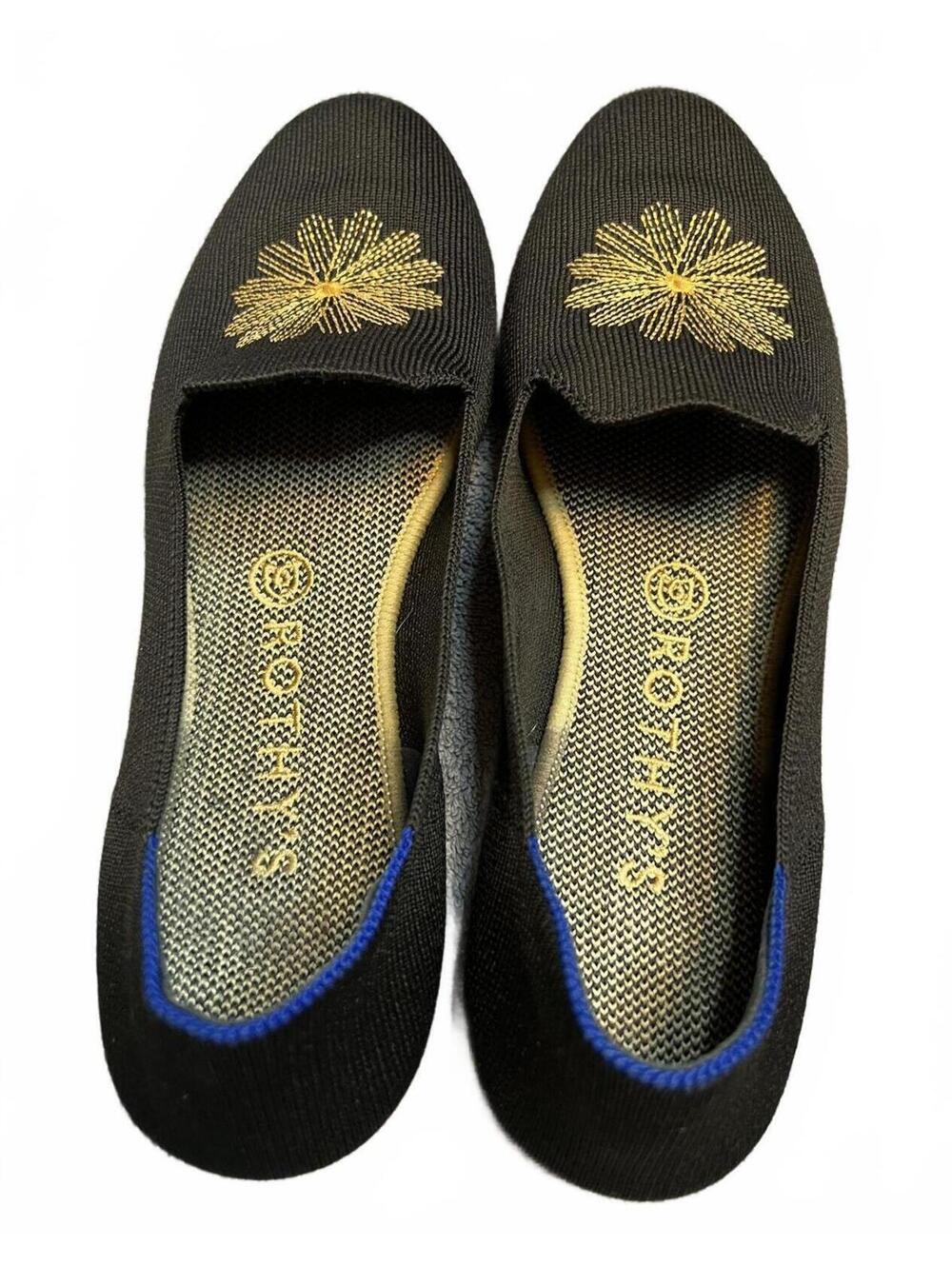 Rothy's Limited Edition Holiday Golden Sunburst Loafers Whimsigoth Size W9 - Picture 2 of 8